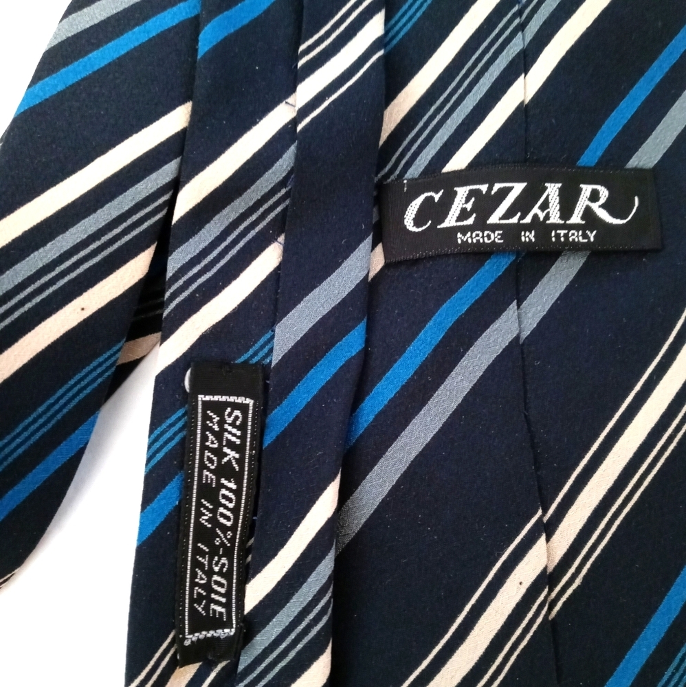 🎻👔CEZAR HANDMADE ITALIAN TIE📚🔬